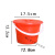 调油漆桶 塑料桶 小红桶 小号红【有盖】2L