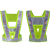安赛瑞 LED带灯反光马甲 交通施工环卫 道路执勤警示背心 骑行反光安全服 V字型 荧光绿 26011