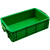 车间塑料周转箱灰色收纳盒小号长方形家用零件盒螺丝储物箱养龟箱 绿色360箱+370x240x110MM 加厚周转箱
