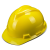 迈恻亦ABS领导安头帽工地透气建筑工程国标加厚玻璃钢安帽男 V型国标加厚 黄色