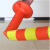 定制适用江西PU弹力柱橡胶警示柱道路护栏软性柱塑料反光柱停车桩警示桩 PU70cm黄膜（车压不坏）