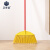 正奇谊 LQG-25 软毛扫地扫帚单个扫地清洁工具 8680 黄色：四排开绒丝配1.2米木杆