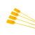 飞尔（FLYER）一次性标签扎带 物流封签扣 塑料封条 黄色 22×700mm 100条/包