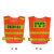 消防应急疏散背心四个能力创建荧光引导巡查安全员服装网反光马甲 红色（消防疏散引导员）背