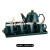 雷仕顿北欧泡茶具杯子套装茶杯家用轻奢水杯茶壶花陶瓷水具杯具 水立方套装+金勺
