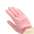 赫思迪格 胶皮清洁手套 乳胶橡胶耐用耐磨光里手套双色  浅粉S码5双 