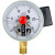 红旗牌氧气电接点压力表YOX-100气压表测压氧压禁油25MPA电触点表 0~0.25mpa 相 0~16mpa 相当于160公斤
