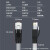 SPUE 超六类单股双屏蔽万兆网络跳线SFTP-23AWG 灰色 SP-6A-30m