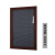 OQB磁控百叶窗帘 双玻璃窗铝合金单玻内置中空内开窗卫生间防水遮光 咖色边框-灰色叶片 标价为0.7㎡ 平方米
