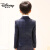 迪士尼（Disney）婚礼儿童小西装套装男童花童礼服钢琴演出服中大童帅气 蓝线格6件套 仅衬衫加绒 90