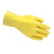 东亚 028 PVC防酸碱手套黄色全面内衬光滑表面45cm防化手套 1副装