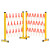 伸缩围栏可移动玻璃钢警戒围挡道路隔离电力安全施工防护栏杆围栏 升级款特厚黄黑高1.2米*2米
