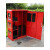 有害垃圾创意箱智能小区立式果皮箱多分类垃圾桶可收纳箱 红色40×85×130