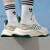 阿迪达斯 （adidas）男鞋2024夏季新款运动鞋厚底老爹鞋缓震跑步鞋轻便舒适休闲鞋 IF8748米白绿 40