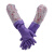 东亚手套 加绒PVC手套 808-4 L 紫色 10双装 紫色 L