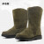 冬季套筒羊毛马靴保暖雪地棉靴反绒牛皮靴高筒皮毛一体羊毛防寒靴 黑色（8801） 42 质量三包
