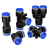 气管接头快插快速接头PU直通对接PY/PE/PU-46810气动接头三通弯通 PY-10【10只】