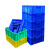 周转箱塑料盒子长方形五金配件工具螺丝盒收纳零件盒物流物料胶框 05号箱蓝色370*245*100mm