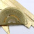 黄铜三角尺 铜直尺卡尺 复古半圆仪量角器 三角板绘图铜尺 波浪尺 0-10cm黄铜直角三角尺