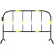 304黄黑不锈钢铁马护栏水马安全围栏围档路障市政道路施工隔离墩不包邮 胶马款