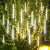 妙普乐树灯夜景灯太阳能太阳能灯流星雨闪灯led彩灯户外布置装饰树灯线 彩光 30厘米8根插电款