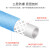高压气管PU软管PVC夹纱气泵氮汽管气动工具风炮空压机气管 高压管8*5蓝色100米