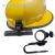 定制安全帽消防手电筒夹头盔头灯支架安全帽侧灯卡扣夹子安全帽固定卡 J型A(18-23.5毫米)