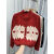 爱喜朵假两件羊毛衫女200斤装半高领假两件毛衣秋冬复古爱心菱格拼 红色 L 90-120