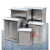 不锈钢配电箱柜户外防水控制柜400*500*200电气开关柜动力柜 500*400*250 201不锈钢单门