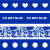 现货DIY手账贴纸日本和纸胶带ins风克莱因蓝心形红蓝紫手账胶带 心动美味12mm*5m（4卷）