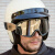 复古越野哈雷摩托车眼镜滑雪shoei头盔护目风镜BARSTOW 250-01 Death电镀蓝