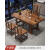 莫贤小型茶桌小型茶台茶桌一体 阳台实木大板茶桌椅组合新中式家用小 加厚干泡1米大板+1豪华椅2月牙 组装