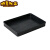 防静电方盘黑色物料盒零件工具元件盒塑料周转箱塑胶托盘浅盘胶盘 4号方盘 外尺寸：320*235*43mm