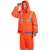 添盾 TD-BPDLY103荧光橙 带反光条双层分体雨衣（带网格内衬） 橙色 M