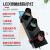 滑触线三相LED指示灯三色灯380v220v起重机行车天车信号灯HXC 灯口直径150 平板款