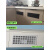 燃气表柜门透气格栅孔铝合金冰箱散热盖板橱通风口网方形 铝色/面板尺寸100*300mm