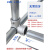 钢管连接件铝合金紧固底座弯头铁管立体圆管镀锌管固定件立体三通 4分平面三通 适用管外径19-20mm