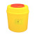 方形一次性推盖针筒盒垃圾桶医院诊所圆形利器盒 黄色 方3L:100个1箱