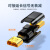 山泽 HDMI延长器 转接头母对母高清连接头2.0版HDMI线对接头直通头串联延长线 黑色 HFD-02