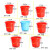 张氏艺佳 塑料清洁提水桶多功能水桶储水桶清洁桶 32号带盖 