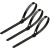 科密 尼龙扎带 活扣多功能理线带绑带 专业自锁式标签束线带 100条/包【黑色 7.5x150mm】