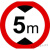 牌60圆形限重限高反光标识厂区限速5km慢字警示路牌铝板 限高5m