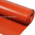 加厚防滑垫片硅胶板皮耐高温1/2/3/4/5/68mm橡胶绝缘减震方板红色 4mm1m1m