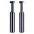 HYU55度T型高光铝用钨钢铣刀铣铝专用T型槽刀不锈钢T形立铣刀 5.0x2.0x50