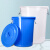 工都 水桶塑料桶工业储水桶圆形收纳桶大容量垃圾桶酒店厨房泔水桶 50L蓝色