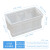 定制白色塑料周转箱长方形分格箱多功能配件收纳盒六格箱螺丝盒子 390型豆腐筐+白色