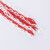 谋福 警示链 防护安全链塑料雪糕筒警示柱塑料链条 6mm红白一米