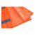 稳斯坦 分体式反光环卫雨衣雨裤 2XL/180兰格条橘色套装 路政保洁施工地防汛防洪 WF012