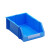 工创优品 零件盒组合式塑料加厚斜口收纳物料零散螺丝盒仓储货架盒R6蓝色 500*380*240mm