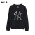 MLB卫衣男装2023冬季新款NY大logo运动服外套黑色长袖套头衫上衣 黑色_主图款_建议拍大一码 XS